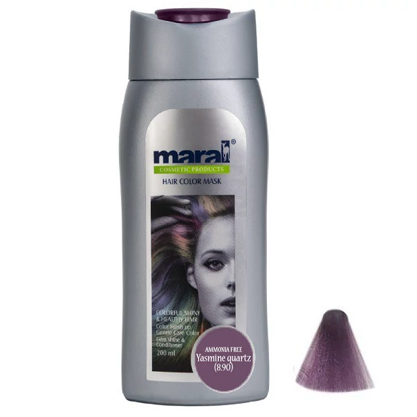 شامپو رنگساژ بدون آمونیاک مارال حجم 200 میل | شماره 8.90 رنگ یاسی کوارتز