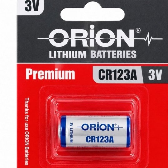 باتری لیتیوم 3 ولت CR123A اوریون ORION