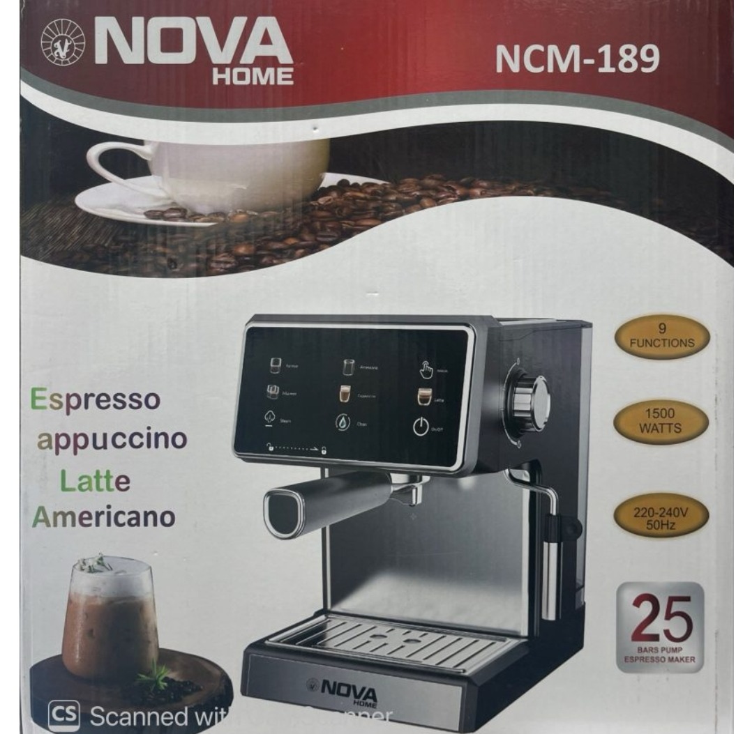 اسپرسو ساز لمسی 9 برنامه برند نوا NOVA مدل NCM-189