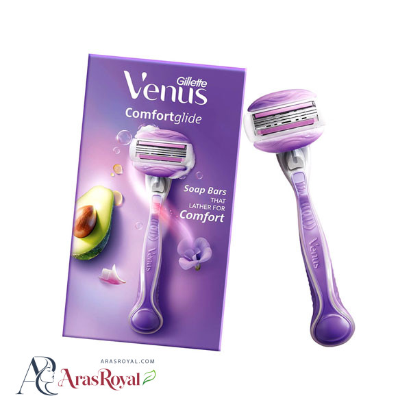 ست خودتراش و یدک ژیلت زنانه ونوس کامفورت گلاید Venus Comfrtglide سه لبه