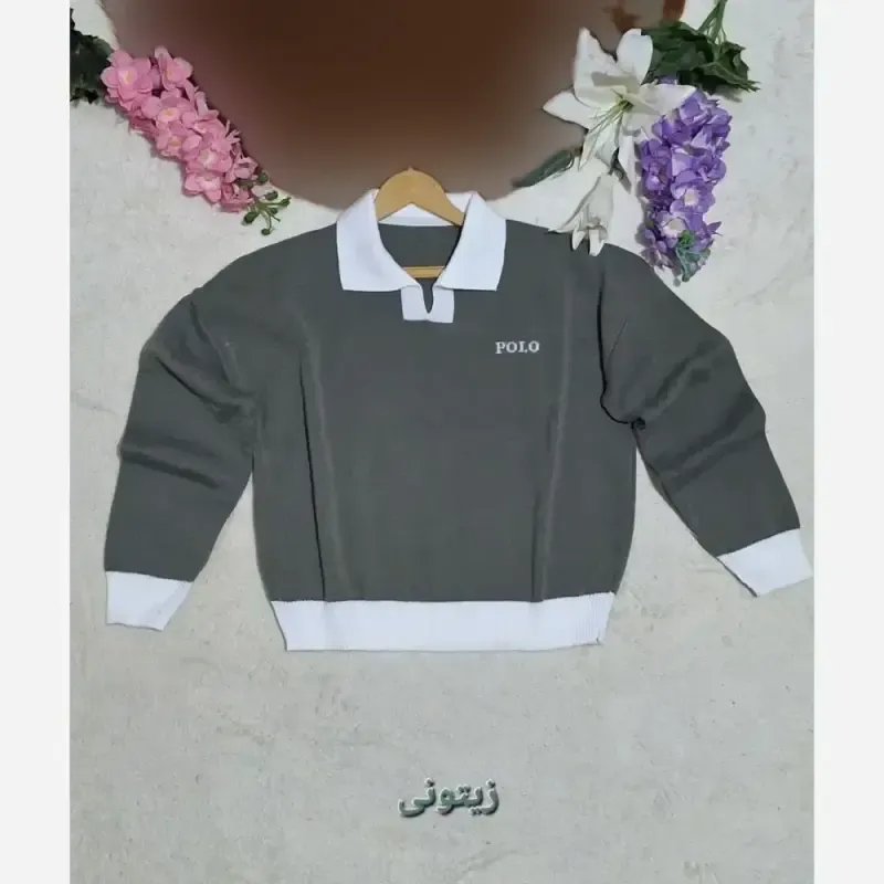کراپ بافت پولو زنانه و دخترانه فری سایزجدید