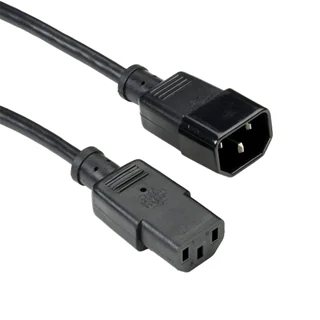 کابل برق بک تو بک بافو مدل C14-C13 ضخامت 3x1 mm طول 0.5 مترجدید