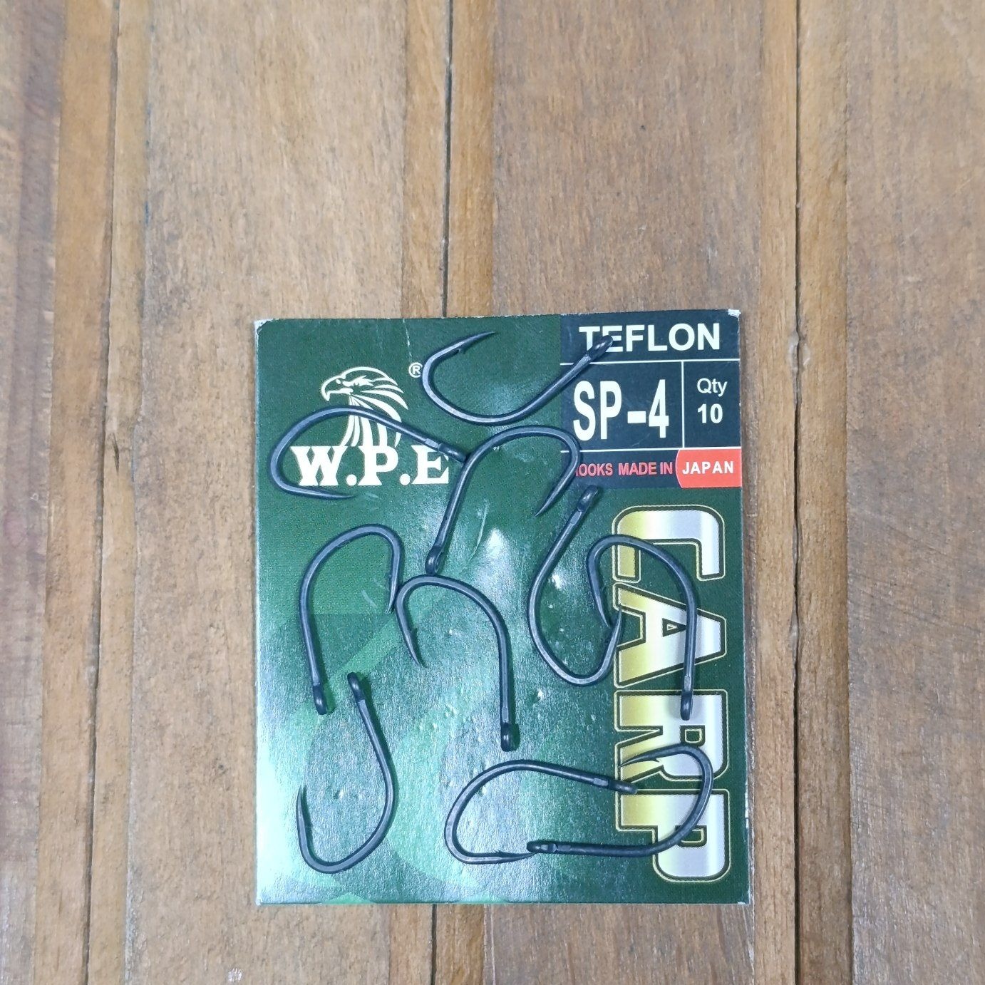 قلاب ماهیگیری تفلون WPE سایز 4 بسته 10 عددی