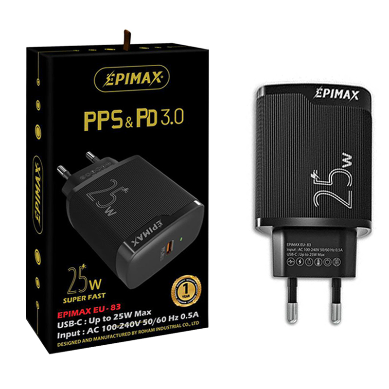 آداپتور اپی مکس EPIMAX EU-83 PD 25W