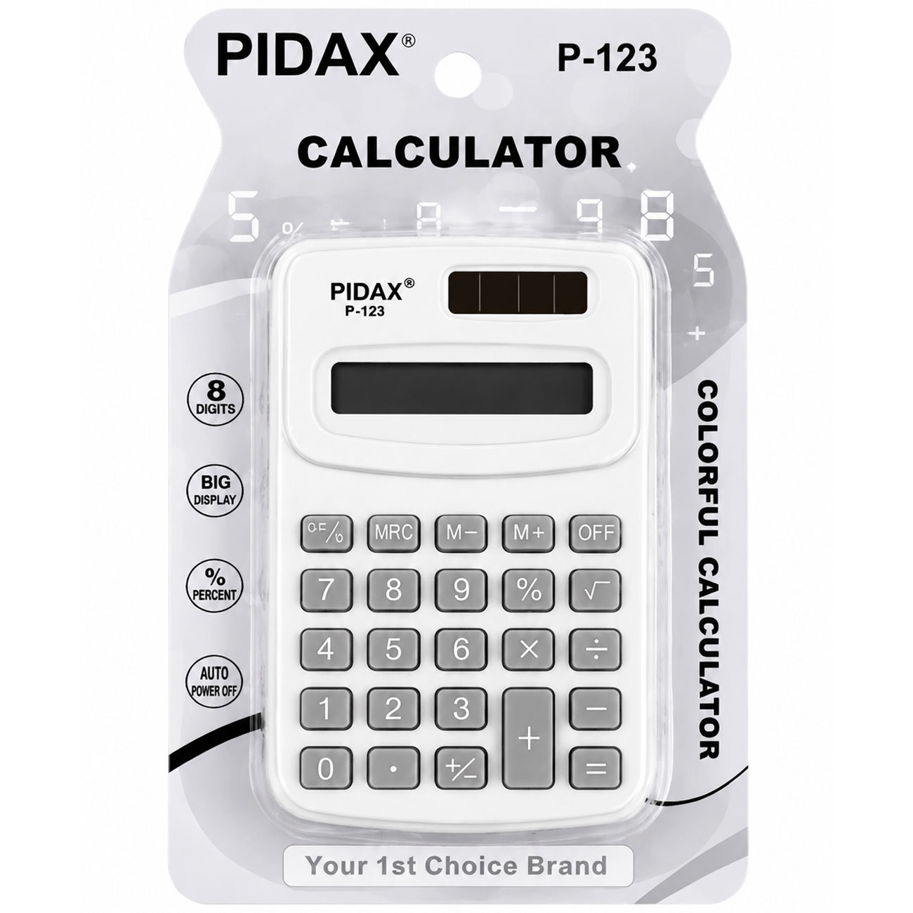ماشین حساب جیبی پیداکس PIDAX مدل P-123جدید