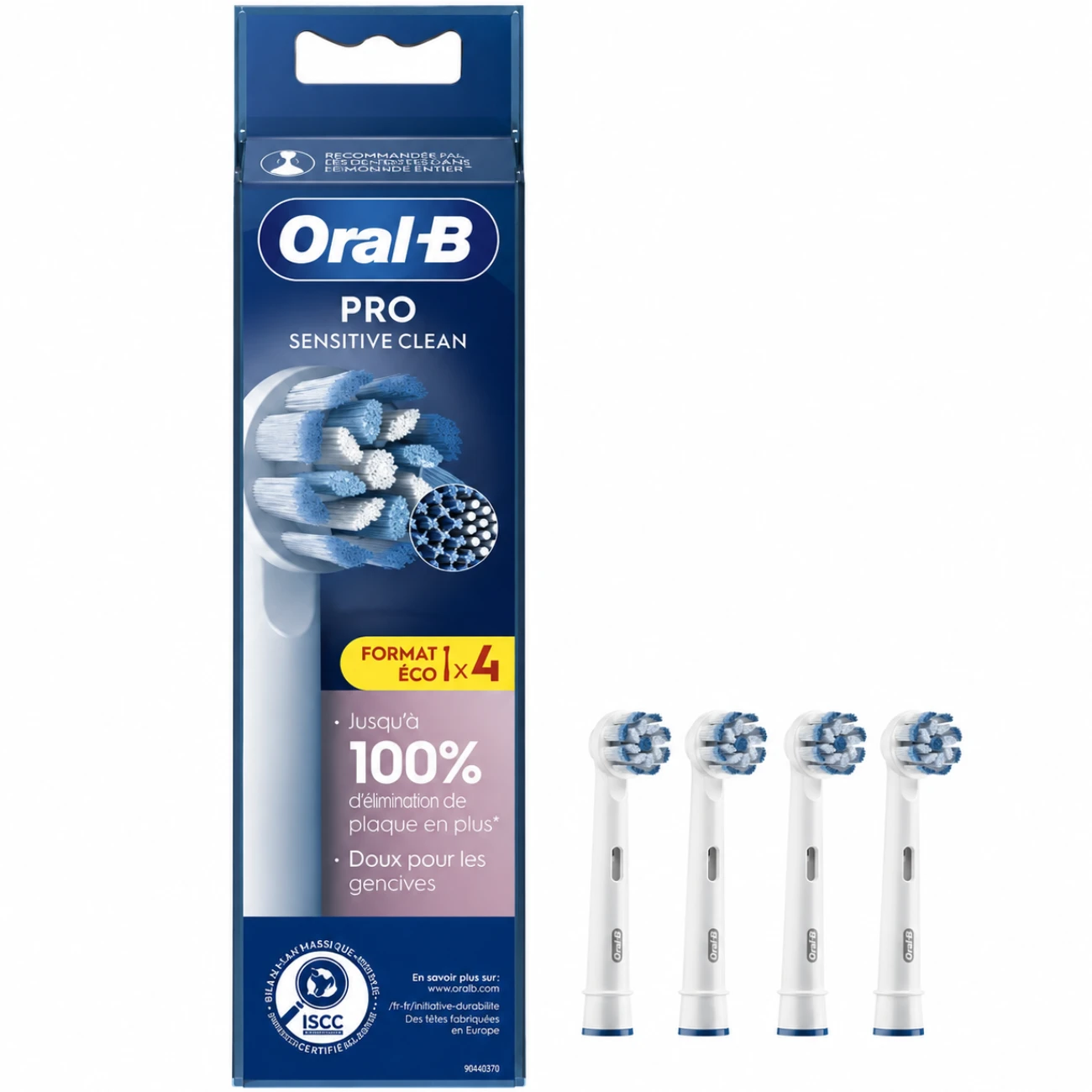 سری یدک مسواک برقی اورال بی Oral-B مدل PRO Sensitive Clean بسته 4 عددیجدید