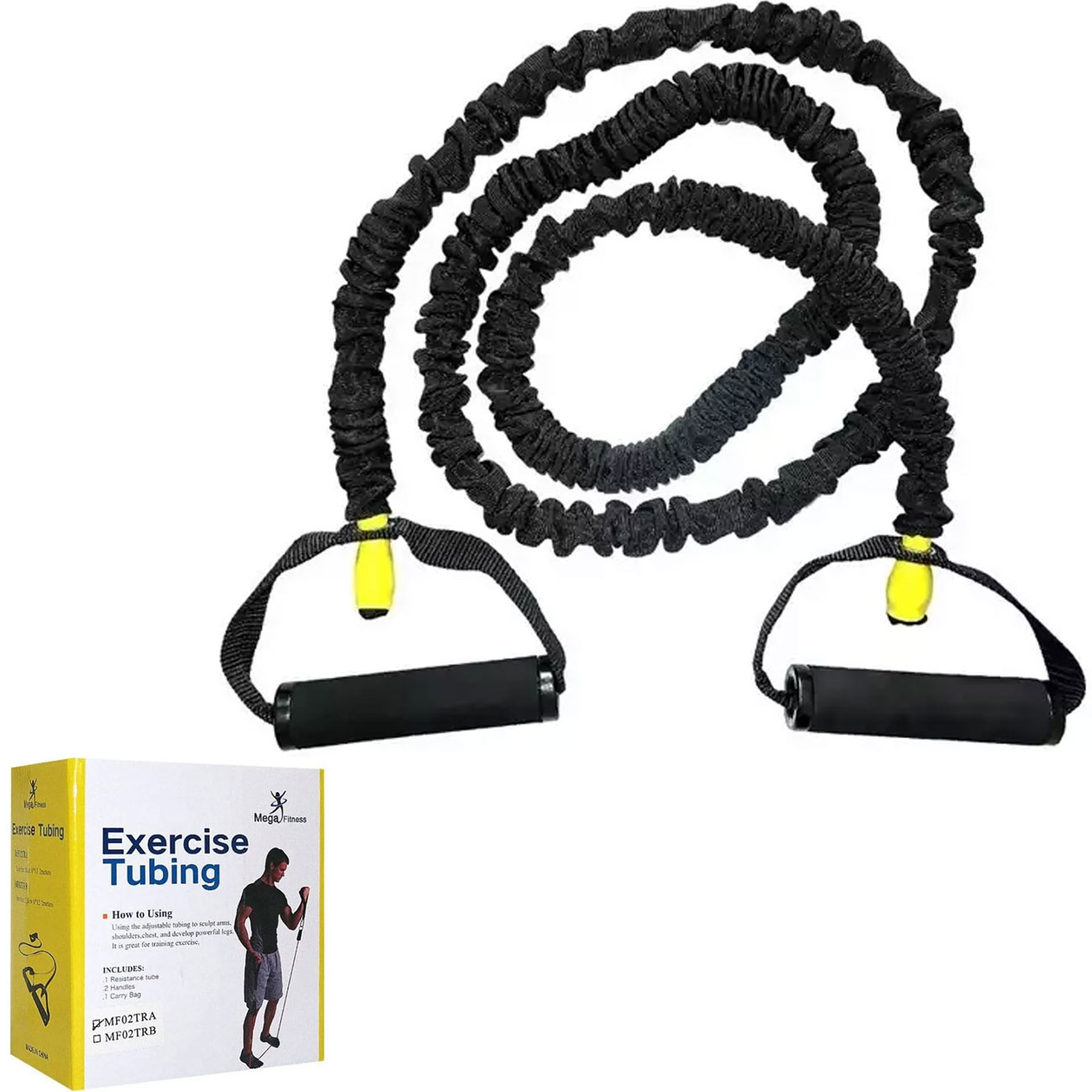 کش تک رشته روکشدار مگا فیتنس Mega Fitness مدل MF-02TRجدید