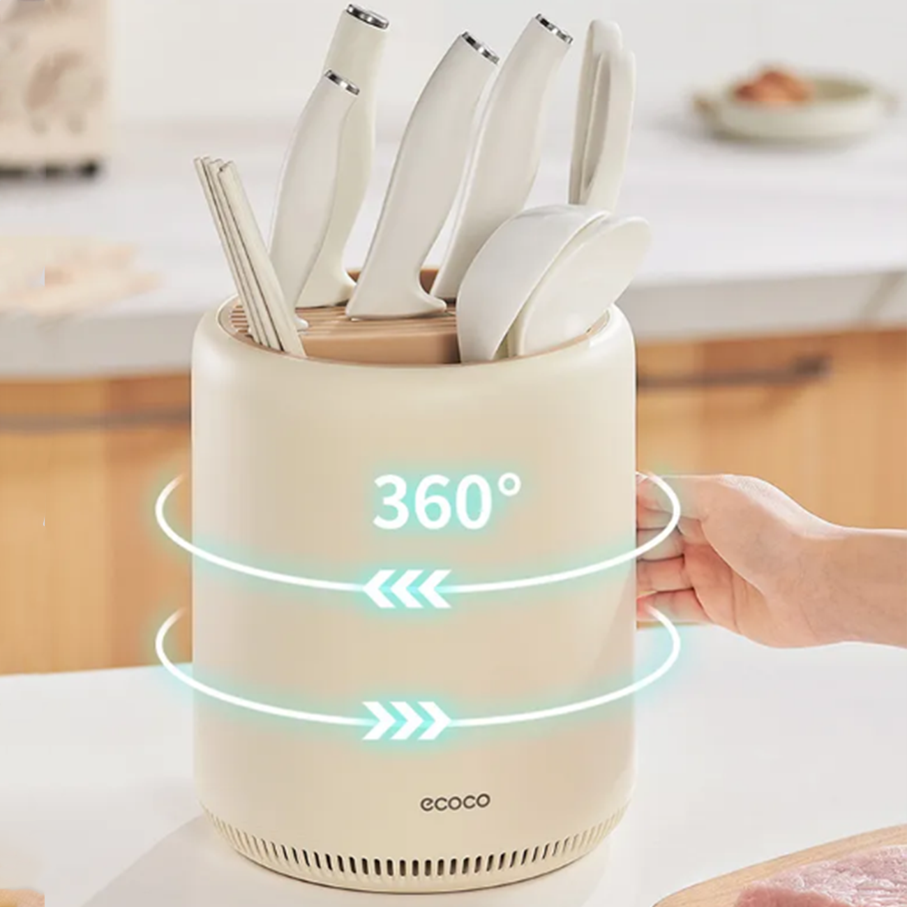 جا قاشقی گردان اکوکو ecoco مدل E24019 با طراحی 360 درجهجدید