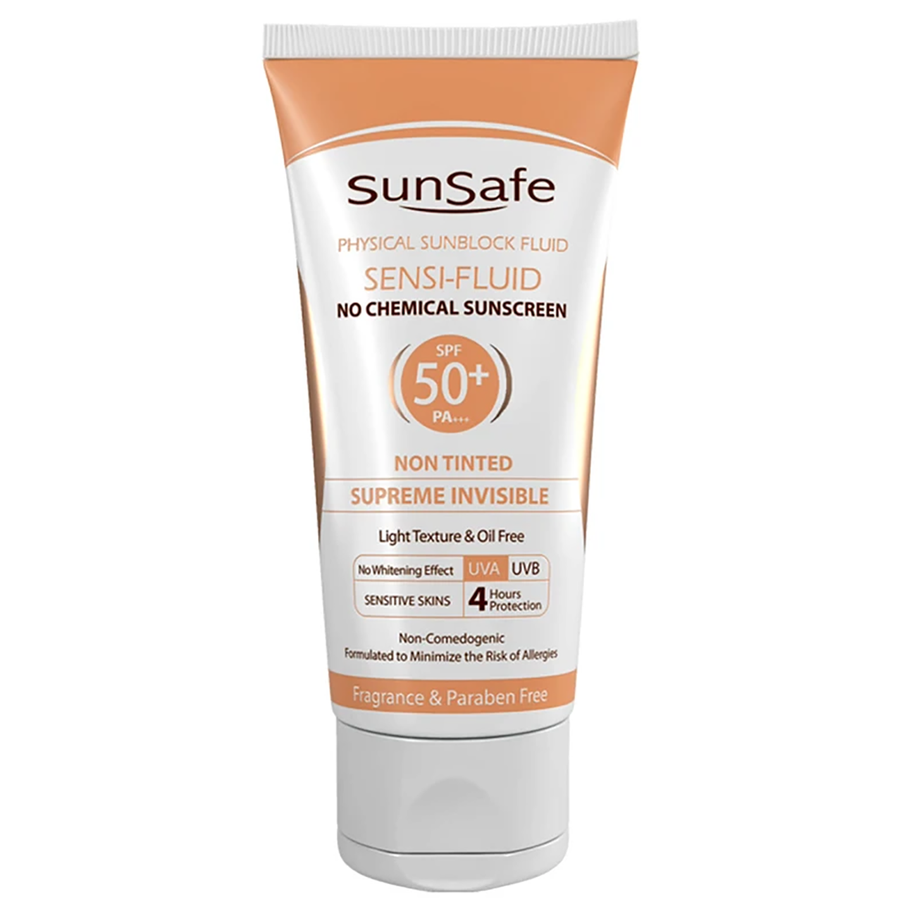 کرم ضد آفتاب سان سیف sunsafe با SPF50 مناسب پوست حساس حجم 50ml