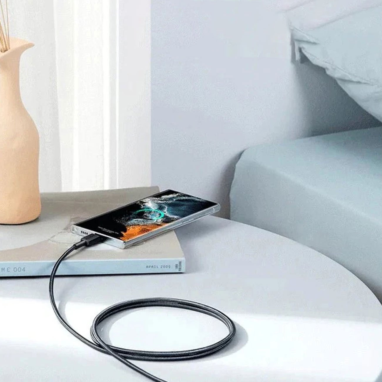 کابل دوسر تایپ سی انکر Anker مدل A81F5H11 طول 90 سانتی متر 60 واتجدید