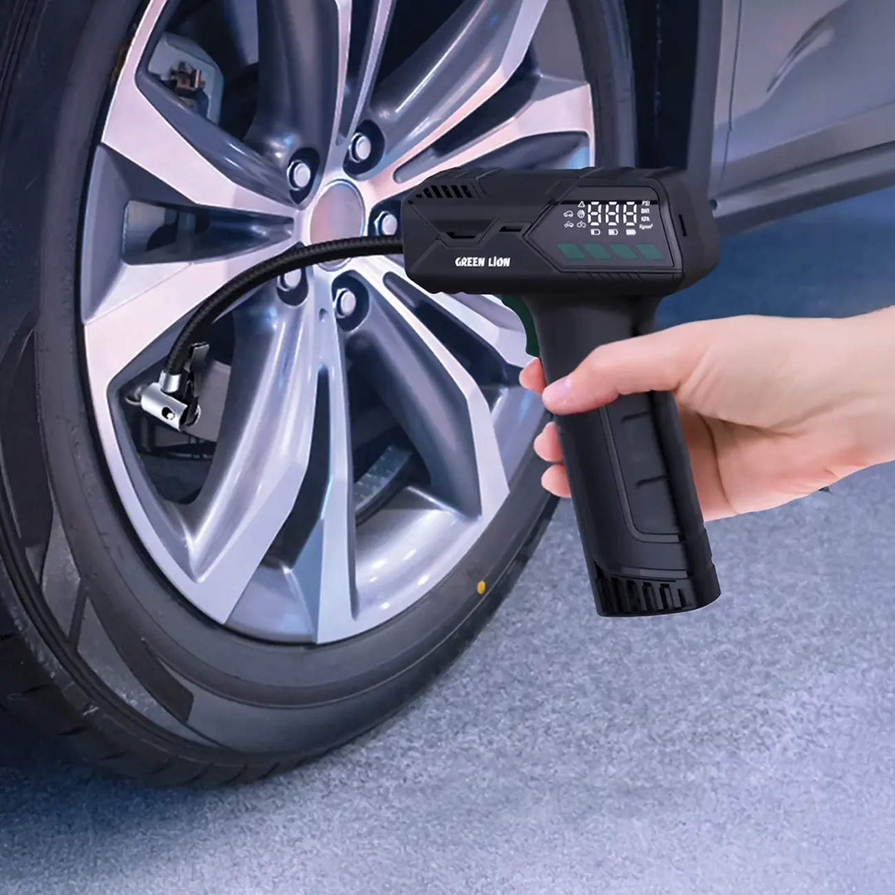 پمپ باد شارژی گرین لاین Green Lion مدل GTI-02 قابل حملجدید
