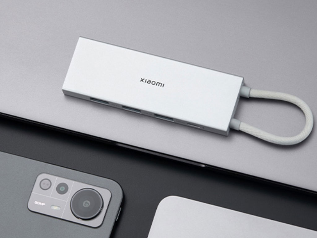 هاب تایپ سی 5 پورت شیائومی Xiaomi Type-C 5-in-1 Docking Station XMDS05YMجدید