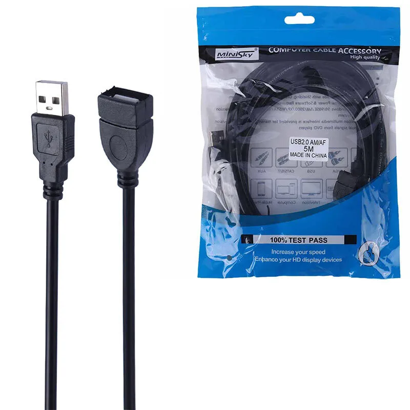 کابل افزایش طول USB مینی اسکای طول 5 متر