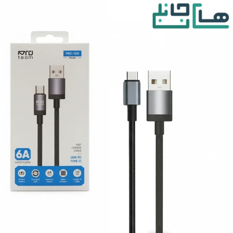 کابل شارژ تایپ سی پروتیم 100TCجدید