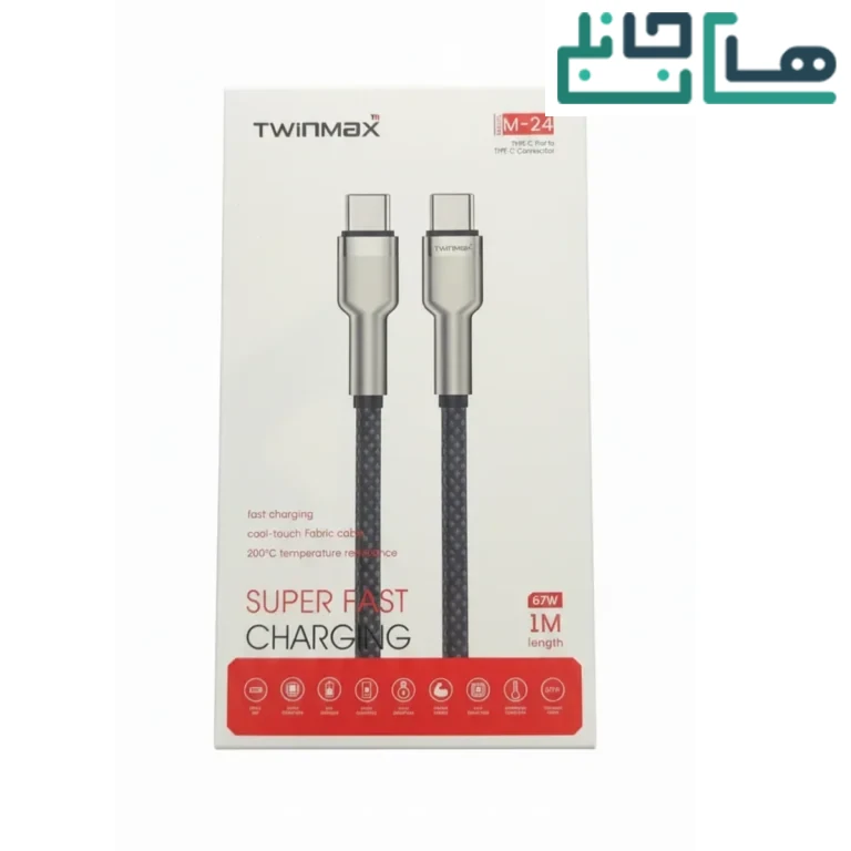 کابل شارژ دو سر تایپ سی تویین مکس مدل M24CCجدید