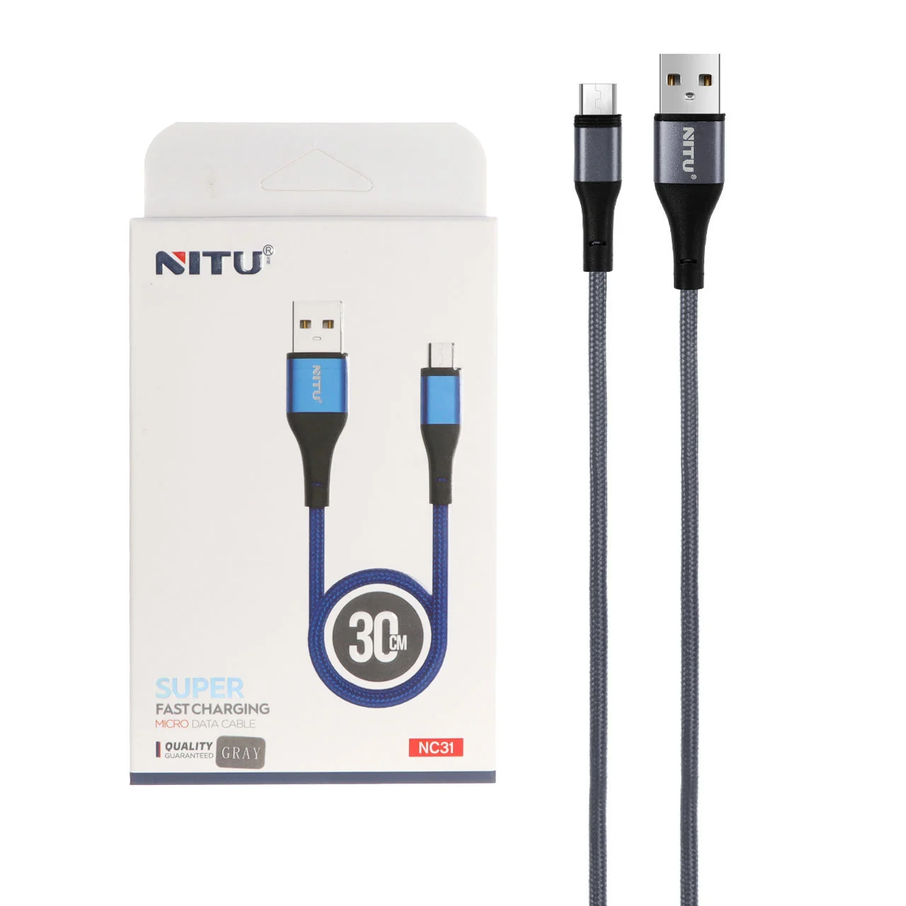 کابل شارژ پاوربانک فست اندروید NITU مدل NC31جدید