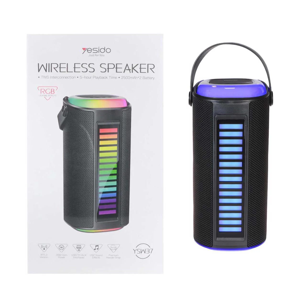 اسپیکر بی سیم شارژی 20 وات Yesido مدل YSW37 RGB