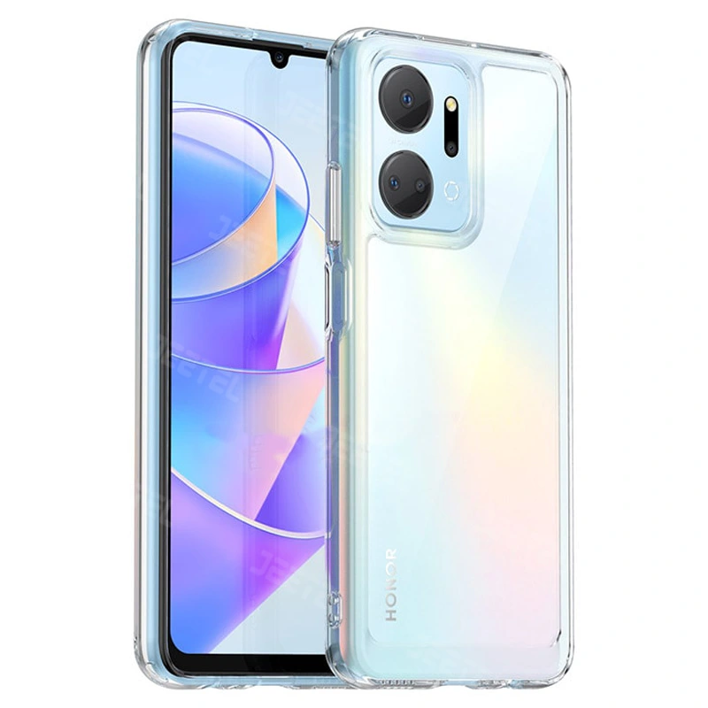 قاب شفاف Honor X7A مدل ژله ای محافظ لنزدار