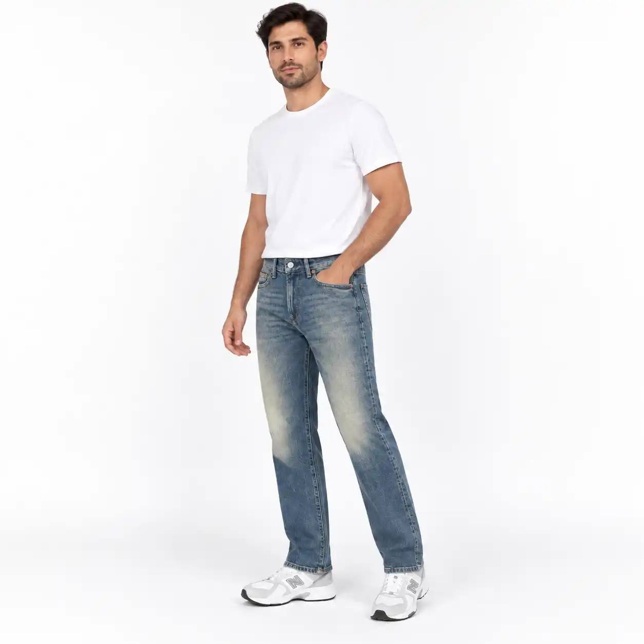 شلوار جین راسته مردانه اچ اند ام H&M اورجینال