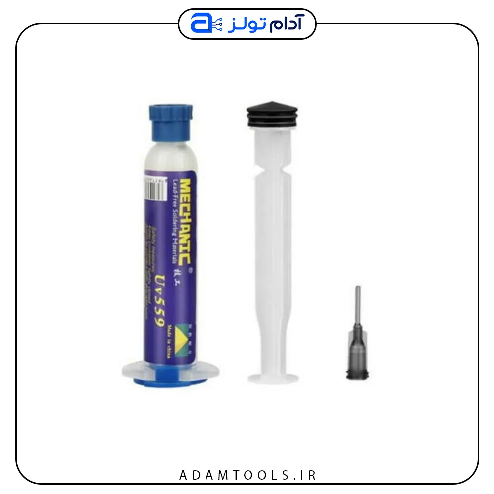 خمیر فلکس سرنگی مکانیک با دسته تزریق پلاستیکی MECHANIC UV559جدید