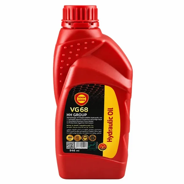 روغن هیدرولیک سمن شیمی VG 68 حجم 946 میلیلیترجدید