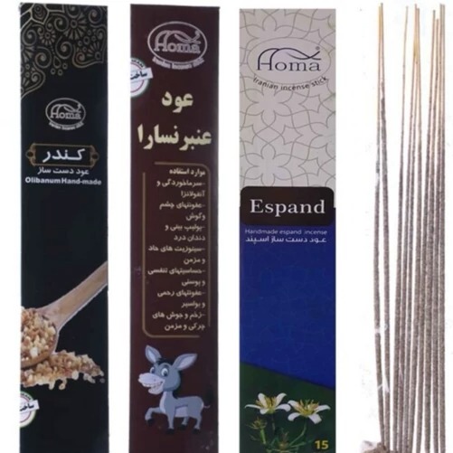 عود اسپند هما - عود اسفند دست ساز 10 عددی