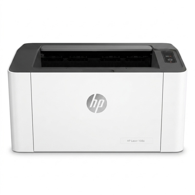 پرینتر لیزری تککاره اچپی مدل Laser 108w با اتصال وایفای و USB، سازگار با اپ اختصاصی موبایل و چراغ نشانگرجدید