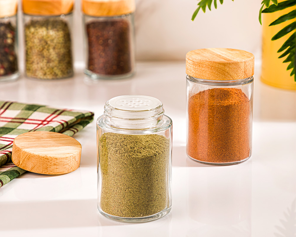 جا ادویه درب چوبی 110 سی سی لیمون