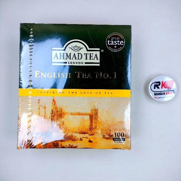 چای سیاه کیسه ای احمد مدل انگلیسی درجه یک پک 100 تایی AhmadTea English number one