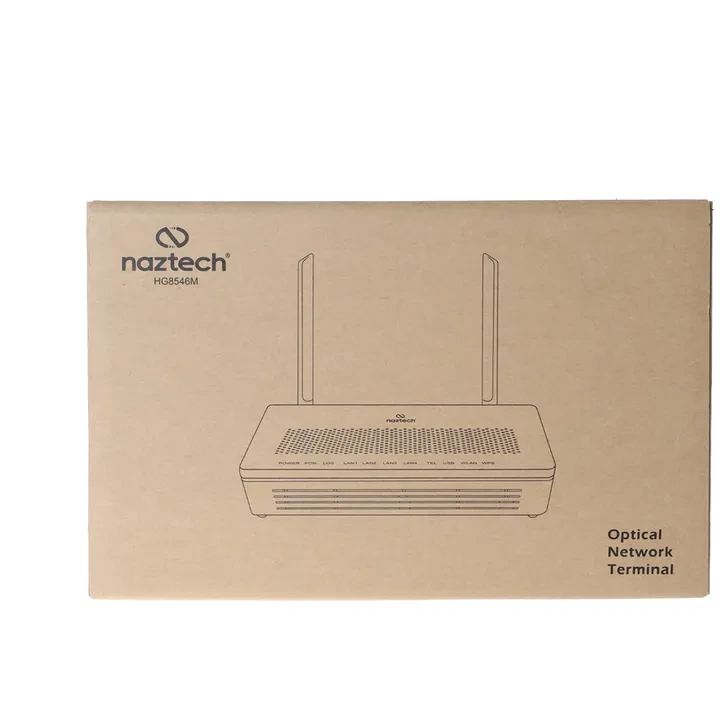 مودم فیبرنوری Naztech مدل HG8546M - سفید (تحت لیسانس شرکت Huawei)(گارانتی یکساله هایپرسل)جدید