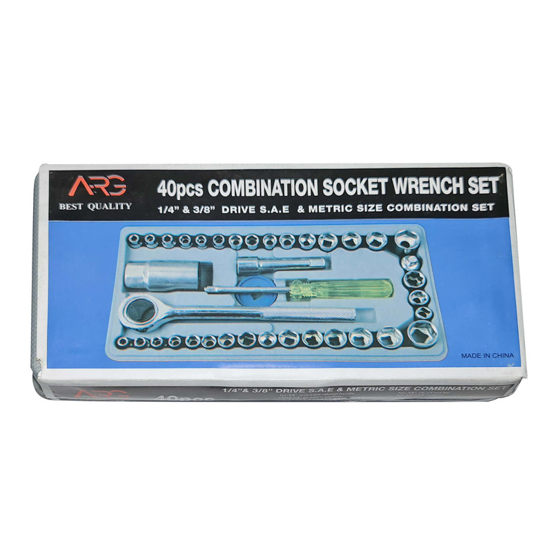 آچار بکس ارگ مدل AG-40 مجموعه 40 عددیجدید