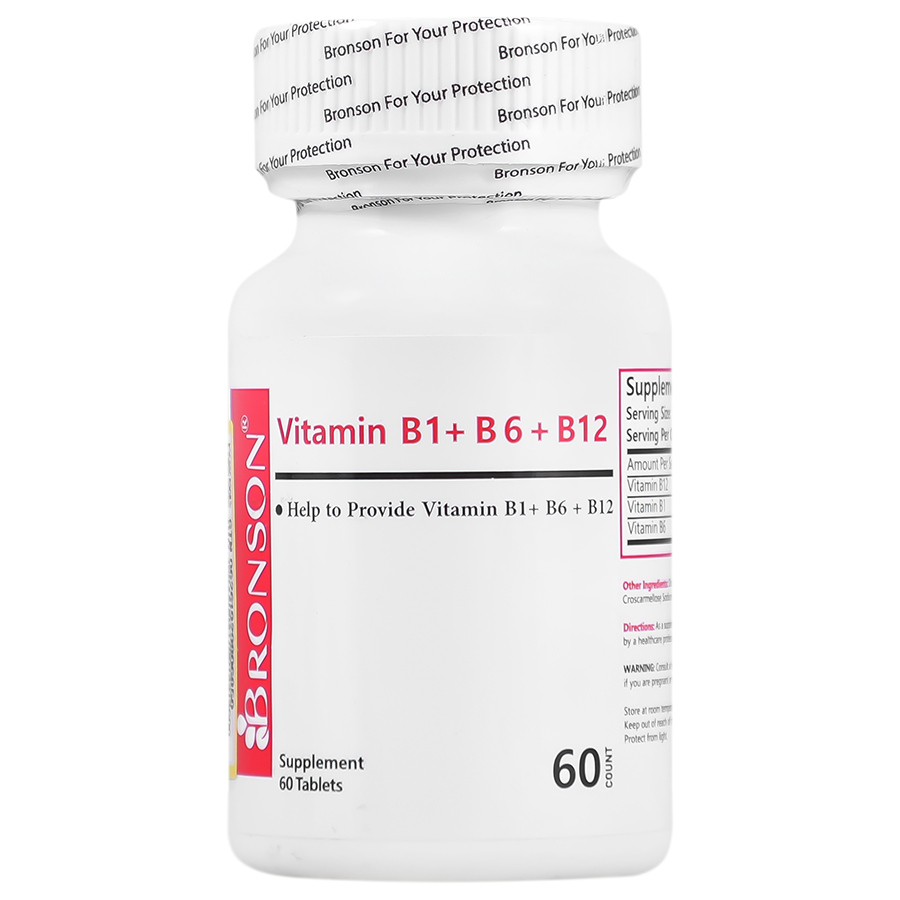 ویتامین ب1 و ب6 و ب12 برونسون 60 عددجدید
