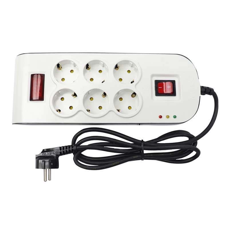 محافظ ولتاژ پارت الکتریک مدل شش خانه کد P8796جدید