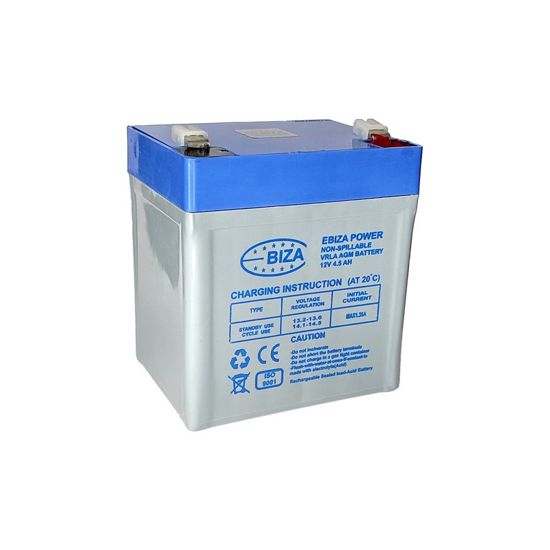 باتری UPS با ولتاژ 12V ولت و شدت جریان 4.5 آمپرساعت مدل Ebiza 4.5AHجدید