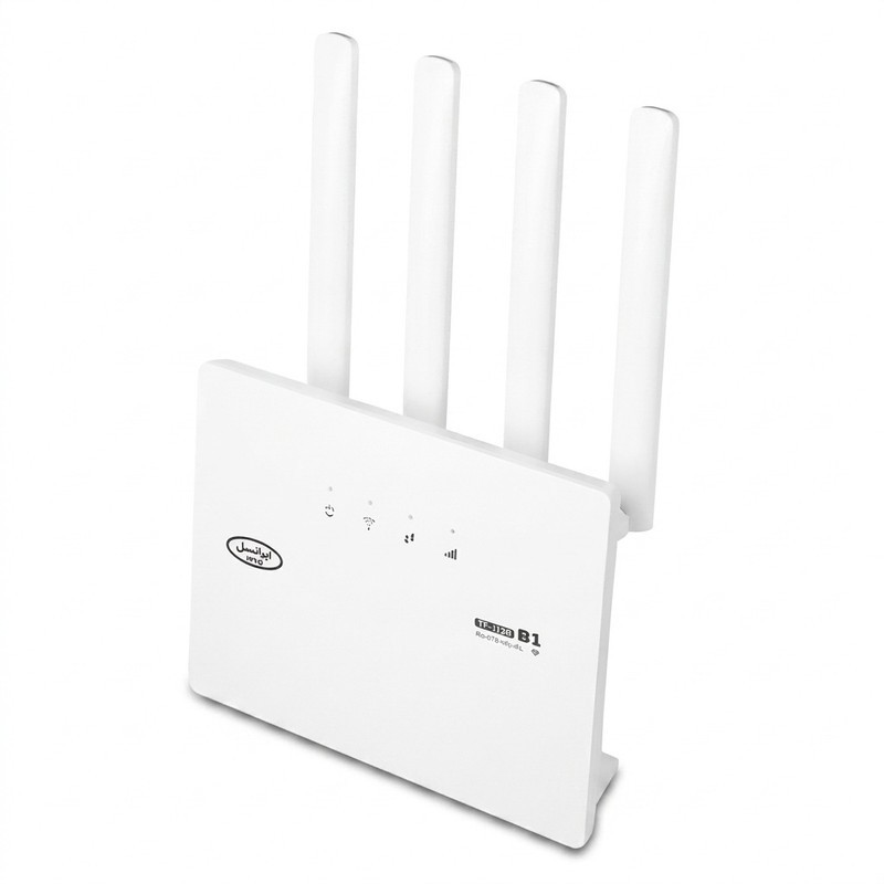 مودم روتر 4G و TD-LTE ایرانسل مدل TF-i120 B1 با پشتیبانی از 32 کاربر، اتصال از طریق سیم کارت و وای فای، آنتن خارجی و ...