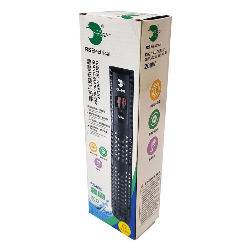 بخاری آکواریوم آر اس الکتریکال مدل RS-698 توان 200 واتجدید