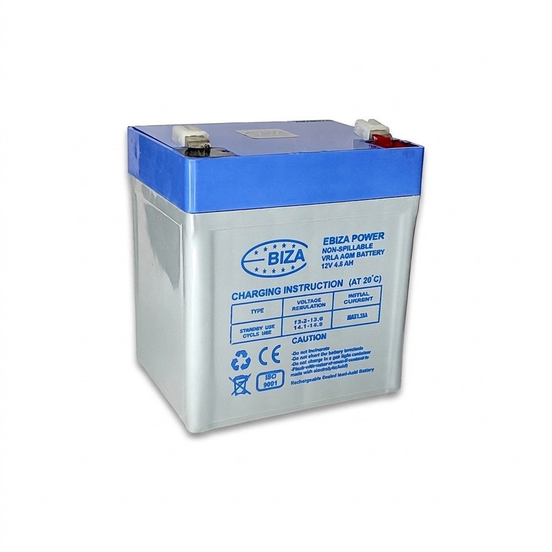 باتری UPS با ولتاژ 12V ولت و شدت جریان 4.5 آمپرساعت مدل Ebiza 4.5AHجدید
