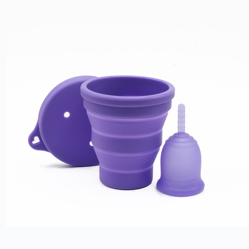 کاپ قاعدگی لیوا فارما سایز متوسط به همراه لیوان کاپ قاعدگی لیوا فارما مدل Mate02جدید