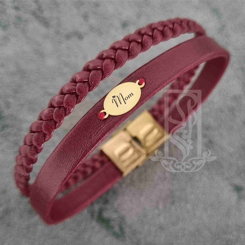 دستبند طلا 18 عیار زنانه لیردا مدل mom 6700جدید