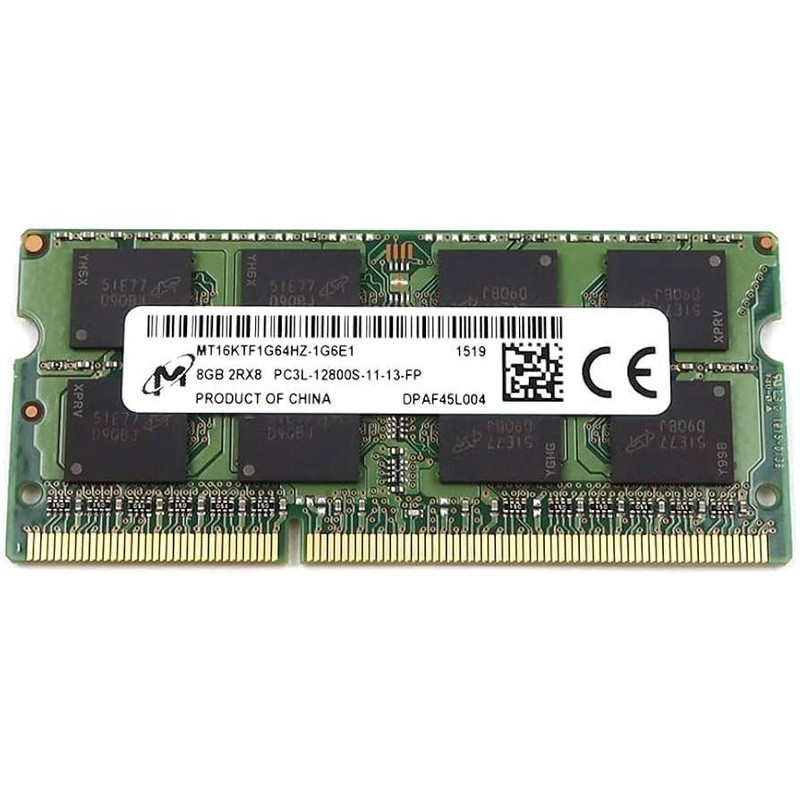 رم لپ تاپ میکرون مدل 12800 DDR3lL PC3L 1600MHz ظرفیت 4 گیگابایتجدید