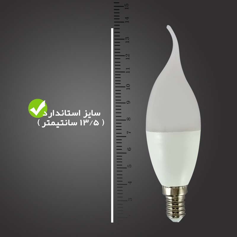 لامپ ال ای دی 7 وات تکتاب مدل اشکی پایه E14 بسته 6 عددیجدید