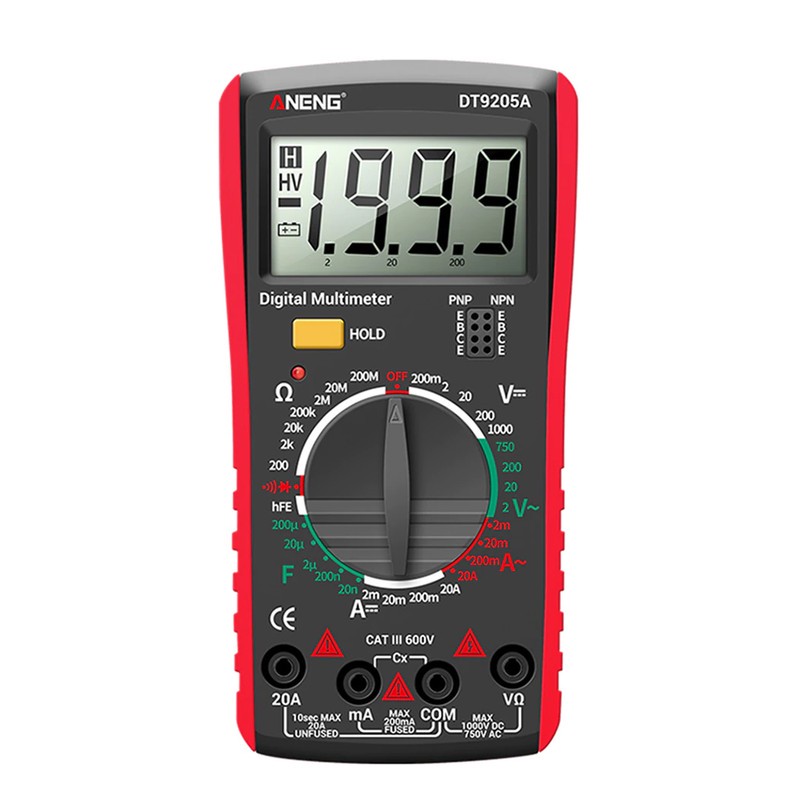 مولتی متر دیجیتال آننگ مدل DT9205Aجدید