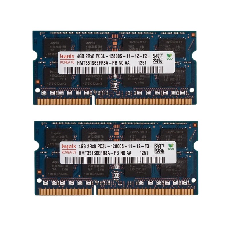 رم لپ تاپ DDR3L دو کاناله 1600 مگاهرتز CL11 هاینیکس ظرفیت 4 گیگابایت بسته 2 عددی