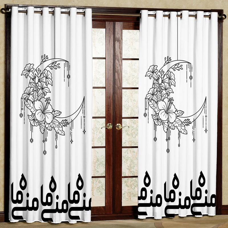 پرده مدل ماه منی هازان پانچی کد 1821 سایز 140x200 سانتی مترجدید