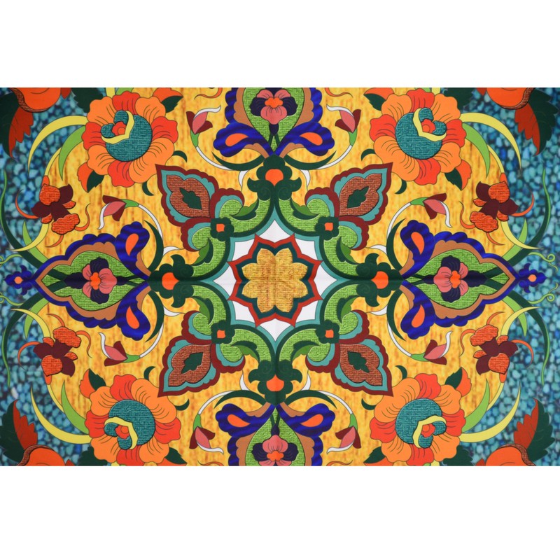 رومیزی مدل مخمل طرح کاشی کد 148جدید