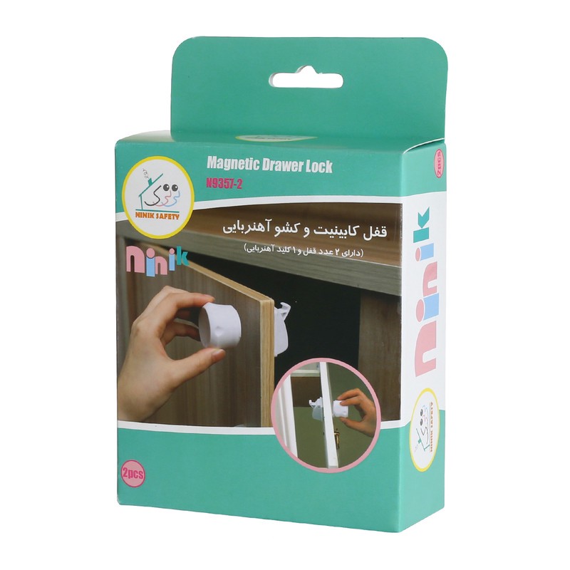 قفل کشو و کابینت آهنربایی نی نی ک مدل N9357-2 بسته 2 عددیجدید