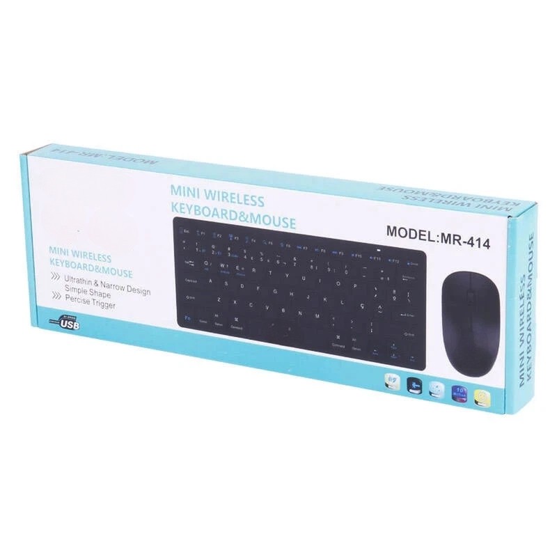 کیبورد و ماوس بیسیم مدل Mini MR-414جدید