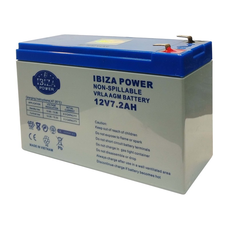 باتری سیلد اسید 12 ولت 7.2 آمپر ساعت ایبیزا مدل KSRE-12V-7.2Aجدید