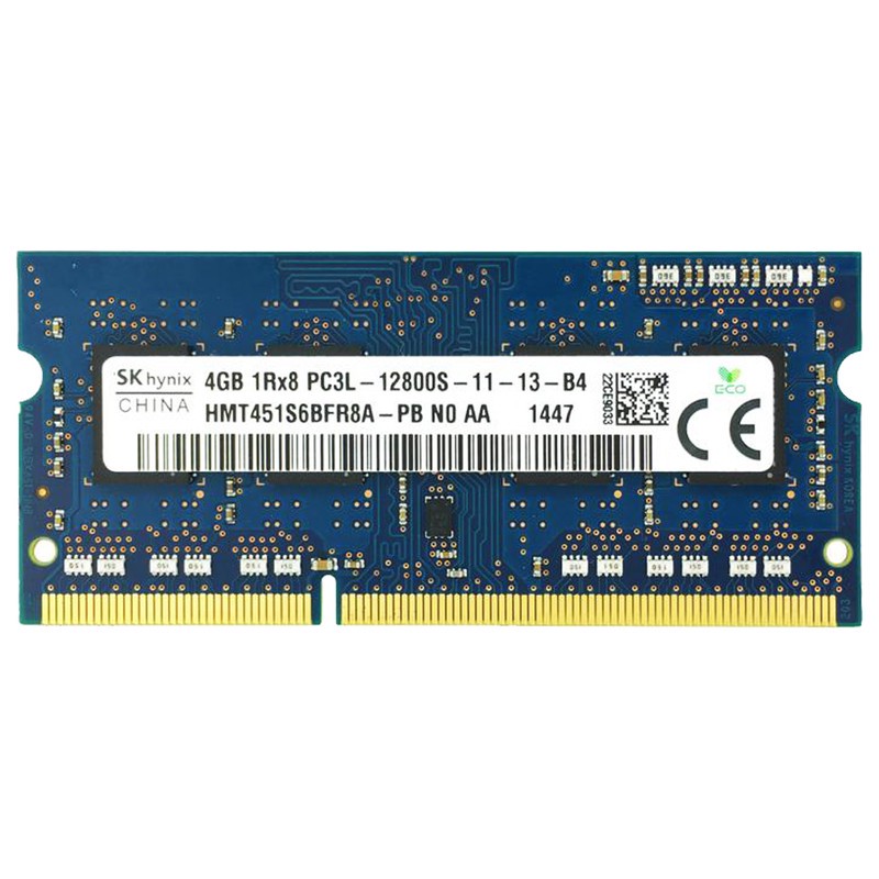 رم لپ تاپ DDR3L تک کاناله 1600 مگاهرتز CL11 اس کی هاینیکس مدل 12800S ظرفیت 4 گیگابایتجدید