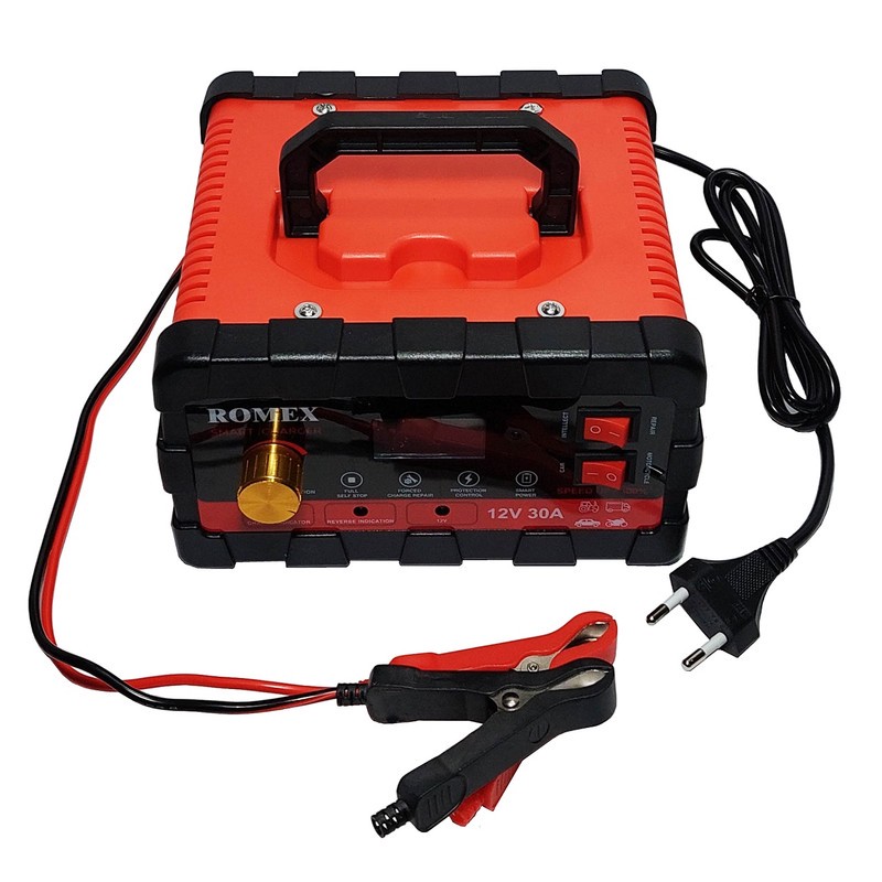 شارژر هوشمند باتری 12ولت رومکس مدل 12V30A ظرفیت 360 واتجدید